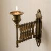 Vintage Wall-Mounted Candlestick Adjustable Metal Candle Holder Candle Bracket  Gifts