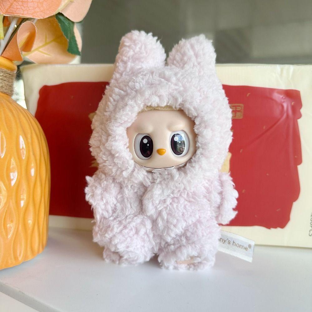 

1 set Toy Accessories Sitting Party Labubu Doll Clothes Cotton Doll Accessories рожевий
