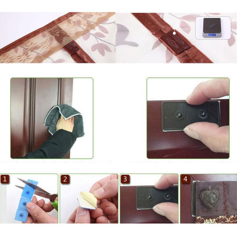 Prevent Mosquito Screen Encryption Magnet Mosquito Net Curtains Tulle Door Screen Magnetic Moustiquaire Porte 3 Colors