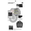 Polyester Motorcycle Bag 20L Large Capacity Universal Side Saddle Bag with Removable Waterproof Inner Bag Outdoor