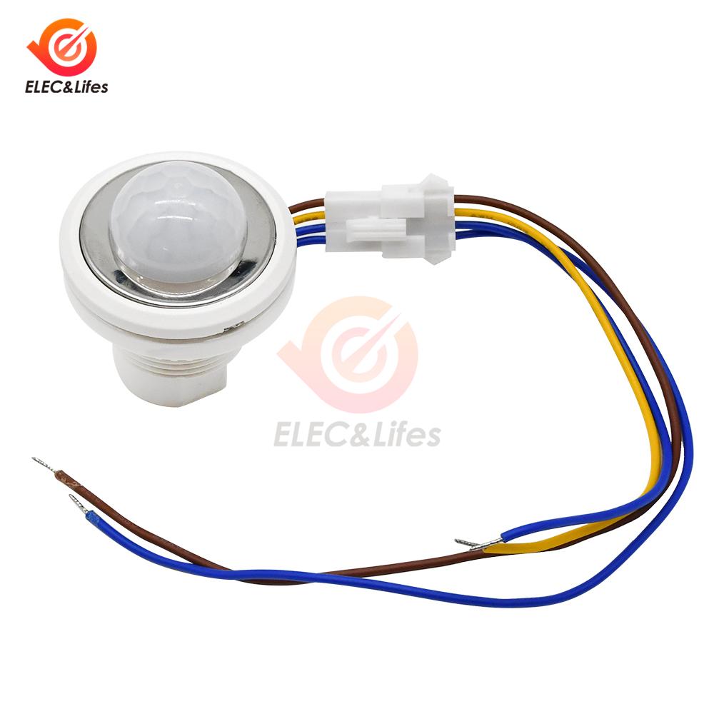 DC11-11V AC111-111V 18W PIR Probe LED Human Motion Sensor LED PIR Infrared Motion Sensor Detection Auto Sensing Light Switch