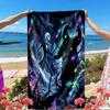 The Nightmare Before Christmas Print Beach Towel, Versatile Lightweight Absorbent Beach Towel for Pool Surf Yoga Bathroom, Perfect Birthday Holiday Gi