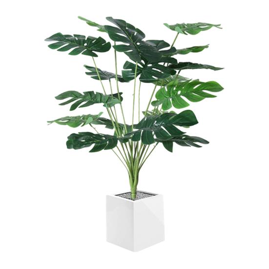 Flori Artificiale Plante Copac Frunze Mari Aspect Realist Textură Fină