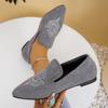 New Korean Version Trend Embroidered Lazy Tide Shoes Pointed Muller Doudou Shoes