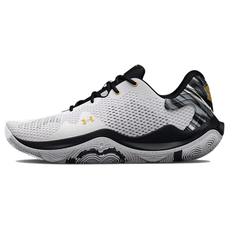 

Under Armour Spawn 4 Printed White Black Sneakers 3025345-100