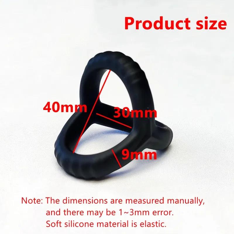 Penis Ring Reusable Silicone Semen Cock Ring Penis Enlargement Delayed Ejaculation Sex Toys For Men