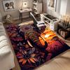1pc. Ethnic Elephant Mandala Rug Home Decorative Carpet Office Chair Cover Outdoor Mat Gift for Living Room Bedroom Yoga Studio