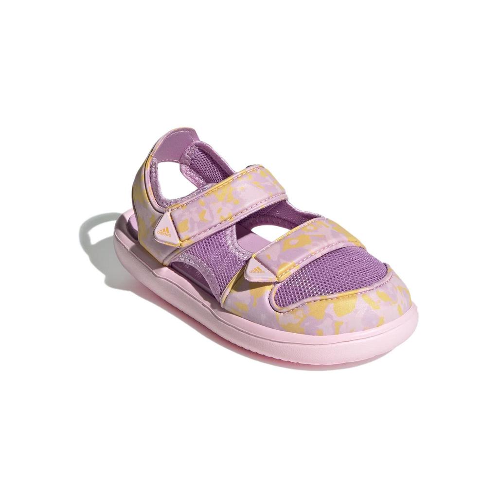 adidas Comfort Sandals Abrasion Resistant Breathable Children's Sandals Yellow Pink Pre School IE0302