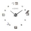 Decorative Large Wall Clock Oversize Digital Clocks for Living Room Acrylic 3D DIY Wall Sticker Birds Hanging Clock Home Letters