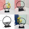 Chinese Style Screen And Plastic Flower Vase For Nordic Interior Decoration