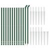 Green Welded Wire Fence with Ground Sleeves 0.8 X 25 M