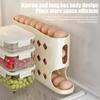 Suport pentru ouă pentru frigider Dispenser automat pentru ouă cu rostogolire Economisire de spațiu Organizator de ouă pe 4 niveluri Suține 30 de ouă pentru frigider Blat de bucătărie Depozitare