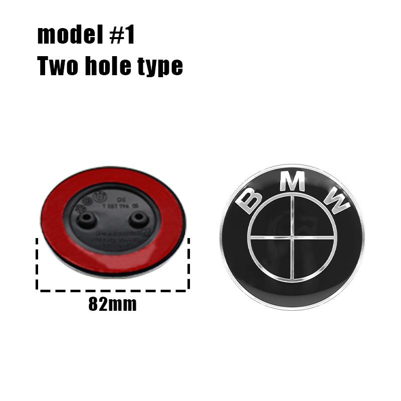 1PCS 74mm 82mm Car Front Grille Decorative Front Cover Badge Accessories for BMW E30 E38 E39 E46 E60 E61 E90 X1 X3 X4 X5 X6 E70