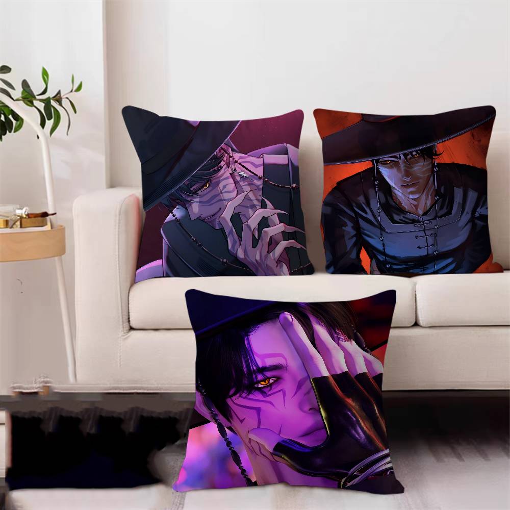 Jinu Kpop Demon Hunters Cushion Cover Inches Farmhouse Decor Home Throw Pillow Covers For Couch Decorations