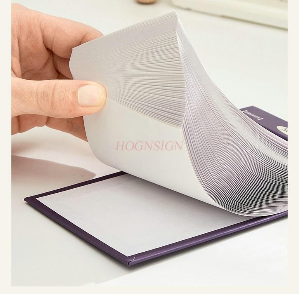 1book High aesthetic notebook with removable sticky notes, non stick recording, simple and blank