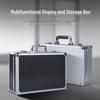 Portable Aluminum Storage Box with Lock for Sound Cards & Equipment