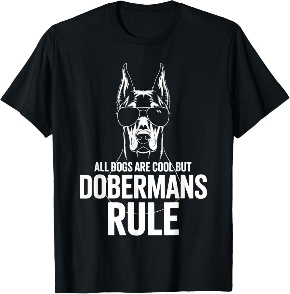 Funny Doberman Art Men Women Doberman Pinscher T-Shirt
