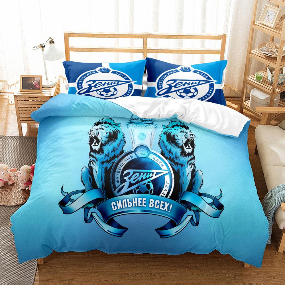 Russische Fußball-Premier-Liga Bettbezug-Set King Queen Double Twin Single Krasnodar Bettwäsche-Set