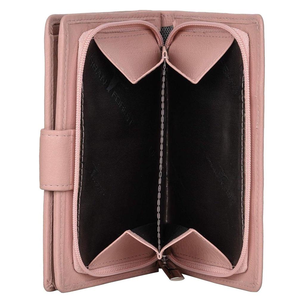 Arya Rose Pink Leather Wallet for Women