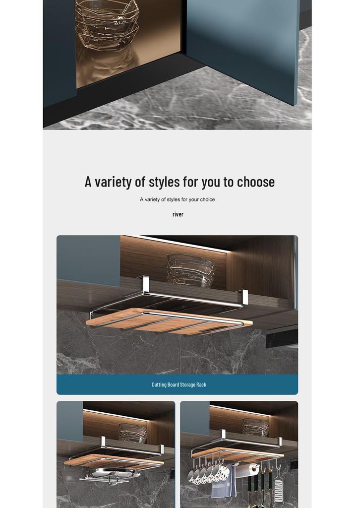 Upside Down Cup Holder & Kitchen Storage Rack