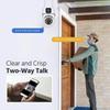 8MP Dual Lens IP Camera Dual Screen WiFi Cameras PTZ Outdoor Color Night Auto Tracking CCTV Security Protection Surveillance Cam