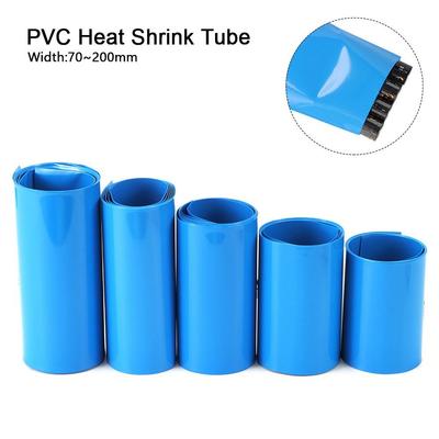 1 metr/balení Nová Li-ion obalová smršťovací fólie PVC Různé velikosti Smršťovací fólie 18650 Bateriový pack Šířka 70-200 mm Páskové návleky