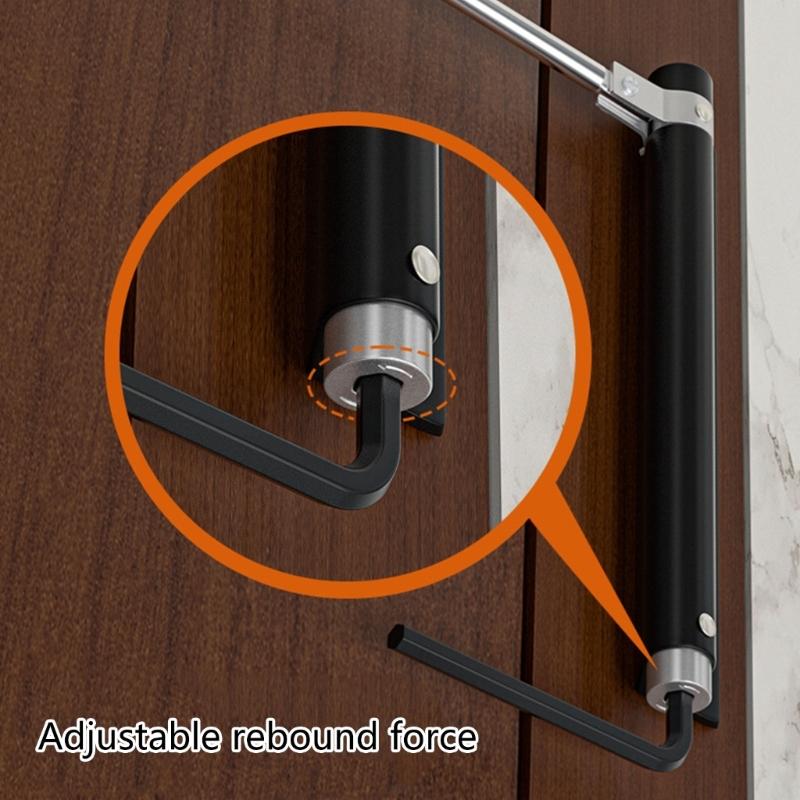 Automatic Door Closers Hinge Adjustable Closing Door Hinge Safety Spring Door Closers Lightweight Buffer Closing Device