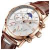 8932 Classic Men's Watch Fashion Trends Quartz Watch Leather Band Small Three Needle Montre De Luxe Waterproof Wrist Watch