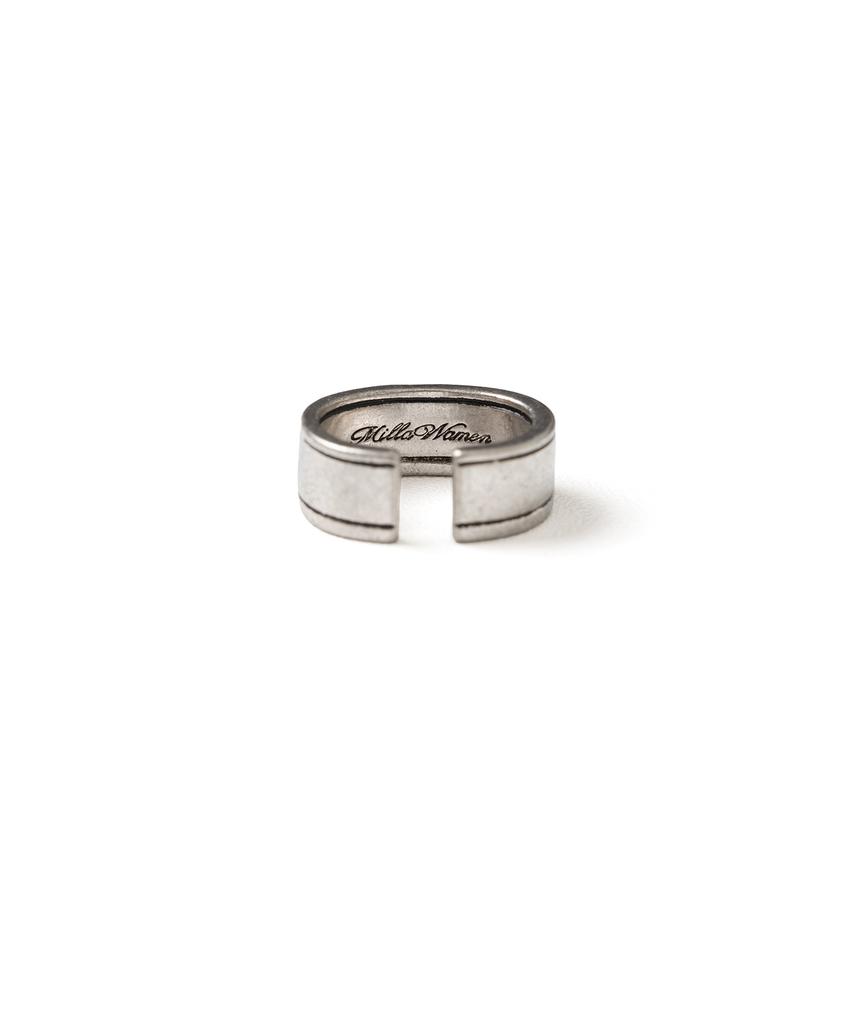 Millo Women Flat Line Ear Cuff [Vintage Silver]