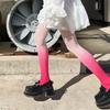 Calzini Neri-Grigi con Gradiente in Velluto: Collant personalizzati in seta, snellenti, effetto gamba nuda per Primavera ed Estate.