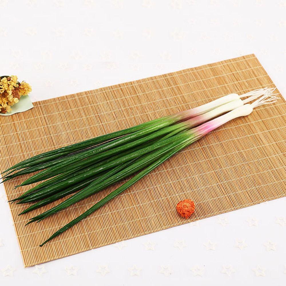 Plant Simulation Vegetable PU Imitation Scallions Model Artificial Green Onion  Photography