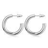 CAOSHI Fashion Lady Everyday Earrings Simple Design Silver Color Accessories for Women All Match Trend Jewelry for Engagement