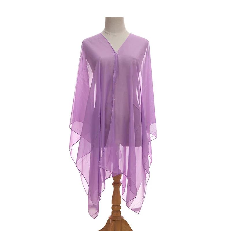 Trendiges Vielseitiges Schal-Tuch Seidentuch Damen Sommer Multifunktionaler Mantel Vielseitiger Sonnenschutzmantel Schal Strand Sonnenschutz pink
