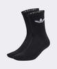 adidas Trefoil Cushion Crew Socks 3p   Black Ij5613