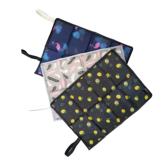 Camping Folding Mat Extra Soft Waterproof Compact Size Exquisite Pattern Collapsible Polyester Moisture-proof Cushion Hiking Picnic Seat Mat