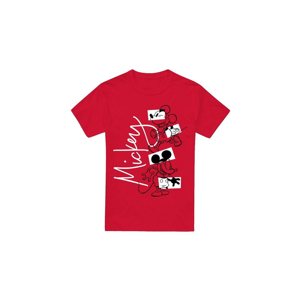 Disney Mens Mickey Mouse Geometric Shapes T-Shirt