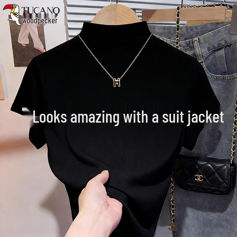 

Women s Ribbed Short Sleeve T-shirt L