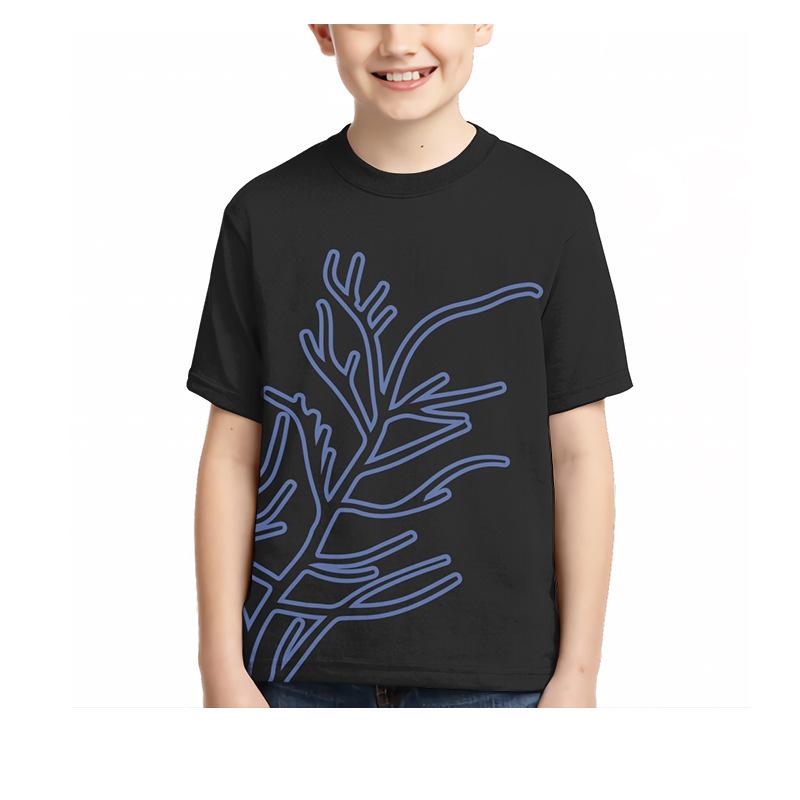 

Летняя детская футболка с 3D цифровым мультяшным дизайном океана 170