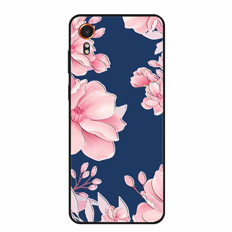 3D Emboss Case For Samsung Galaxy Xcover7 Phone Case Relief Flowers Soft Silicone Back Cover For Samsung Xcover 7 Case Shell Bag