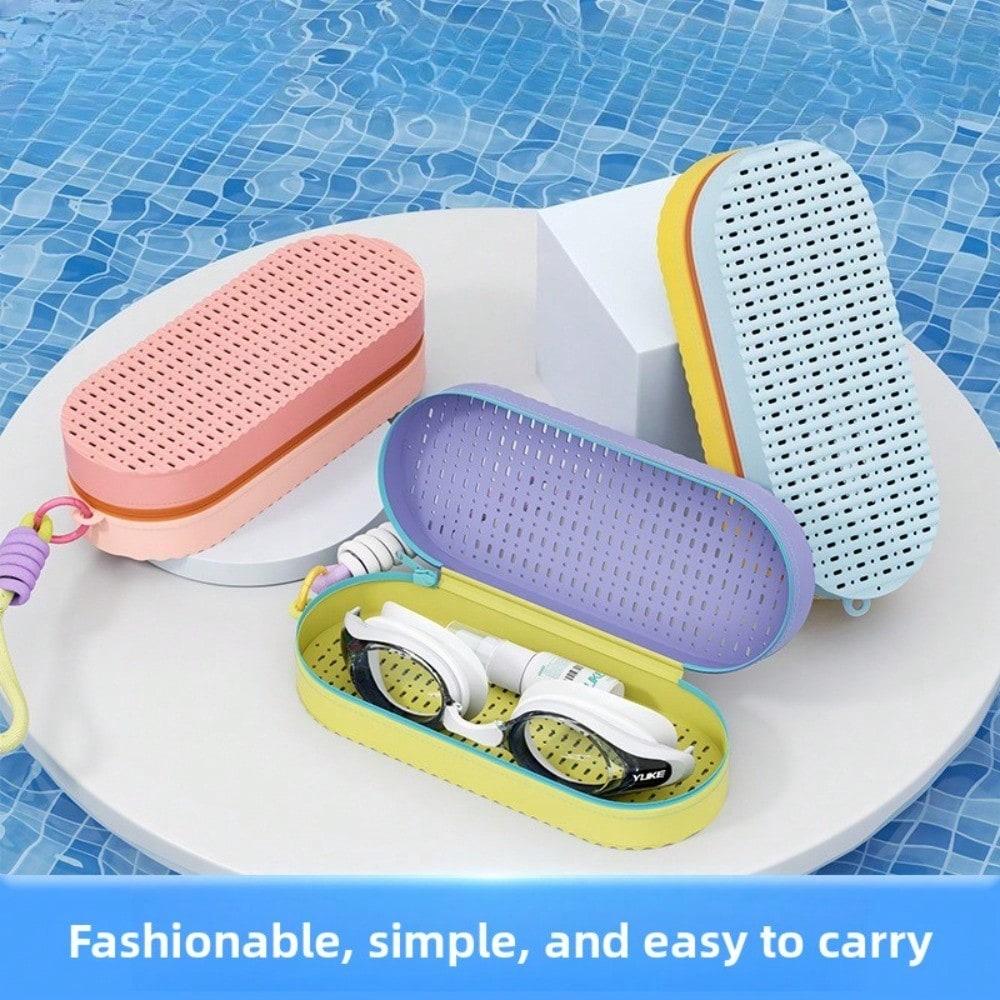 Swimming Goggles Box Glasses Storage Box Anti-drop Breathable Swimming Goggles Anti-scratch Protective Mirror Box Men's and Women's Diving
