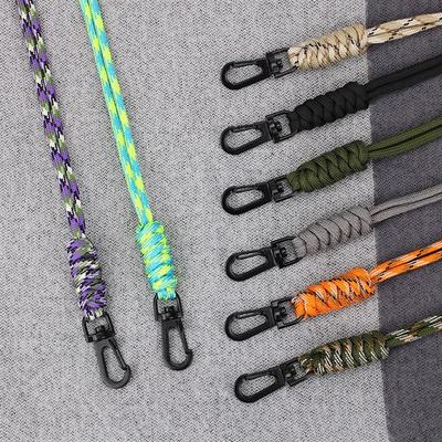 Rope Wrist Rope Paracord Lanyard Heavy Duty Lanyard Keychain Lanyard Braided Woven Keychain