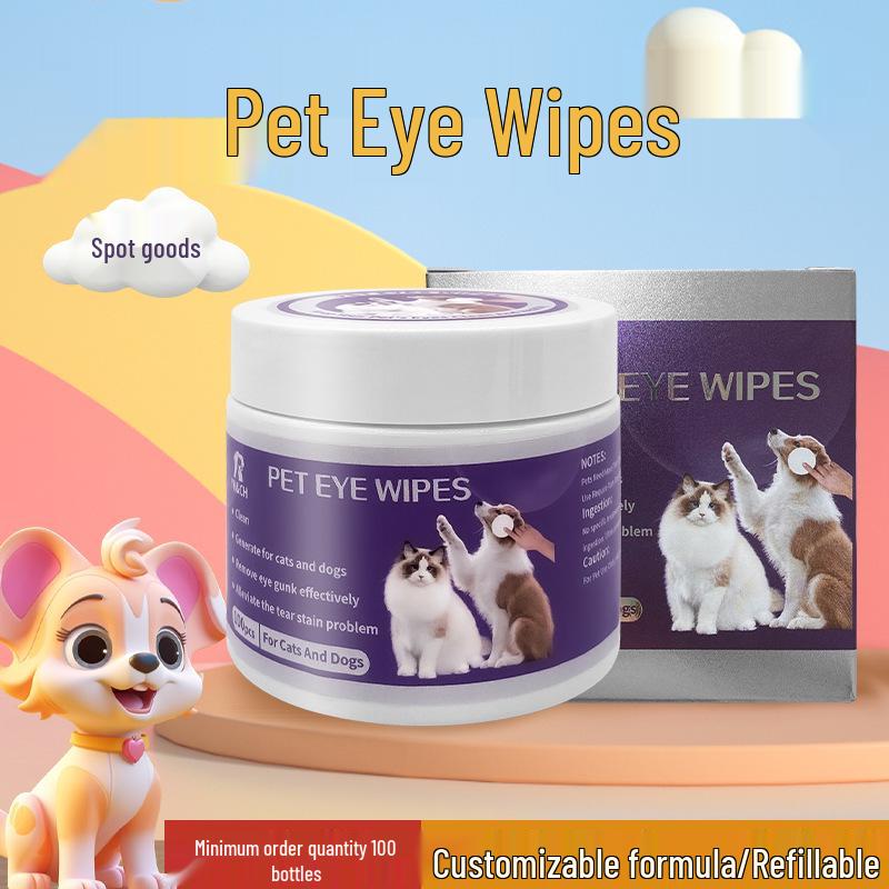 Tier Tränenfleck Reinigungstücher für Katzen & Hunde - Einweg und einfach zu verwenden