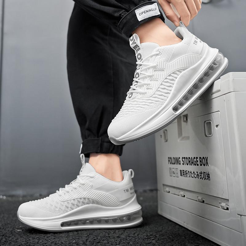 Air cushion shock-absorbing running shoes summer breathable deodorant mesh shoes youth sports and leisure shoes lightweight non-slip men's shoes
