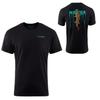 Tricou Grundéns Trout Run Supradimensionat, Tricou de Pescuit cu Grafică pe Spate cu Str