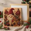 Interactive Family Crafts Christmas Faux Pearl Art Kit, Tree Wreath Painting DIY Sets Sparkling Diamond Craft Kit for Adults, Holiday Wall Decor Gift