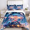 3pcs Anime Jellyfish Bedding Set - Includes One Quilt Cover and Two Pillowcases (No Core) - Perfect for Bedroom and Guest Room Decoration, F