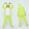 Kigurumi Niedliche Frosch Onesies Kinder Tier-Overall Mädchen Jungen Schlafanzüge Anime Cosplay Kostüme Für Weihnachten Halloween Party
