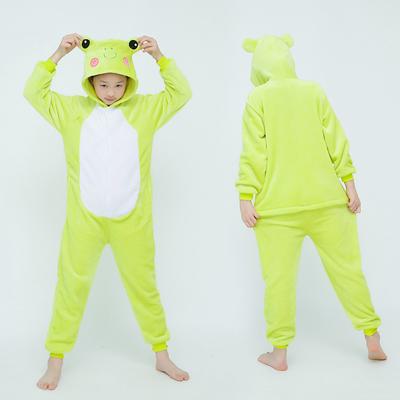 Kigurumi Niedliche Frosch Onesies Kinder Tier-Overall Mädchen Jungen Schlafanzüge Anime Cosplay Kostüme Für Weihnachten Halloween Party