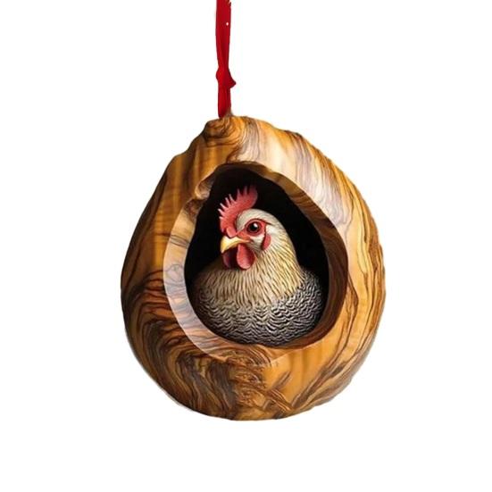 Vánoční ozdoba Stromová díra Sova Lední medvěd Kočka Design Akrylový přívěsek