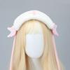 Plush angel wings ears headgear comic show props cross ribbon headgear girl lolita headband